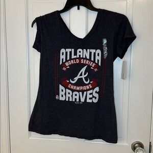 Majestic Threads Atlanta Braves 2021 World‎ Series Champs Tshirt size XL NWOT